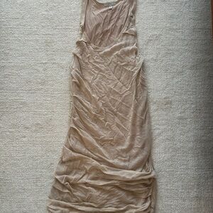 Sleeveless Tan Dress
